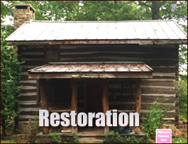 Historic Log Cabin Restoration  Bristol, Georgia